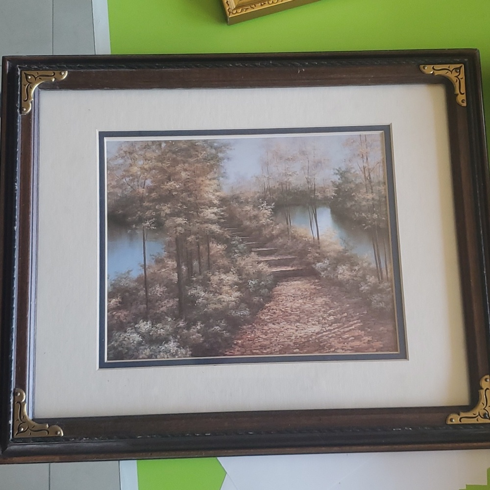 Painting print stairs in frame